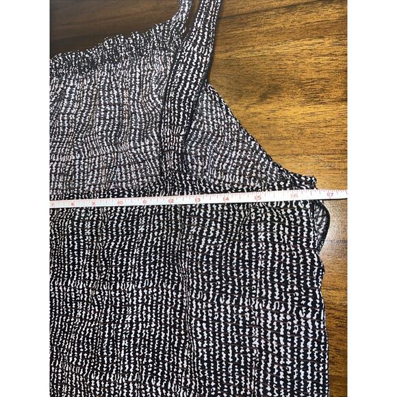 Intimately Free People Top Black/Pink Side Slits Tank Cami Bow Sz M Coquette - Picture 11 of 11